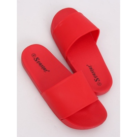 Red Women's red slippers CK79P Red 1