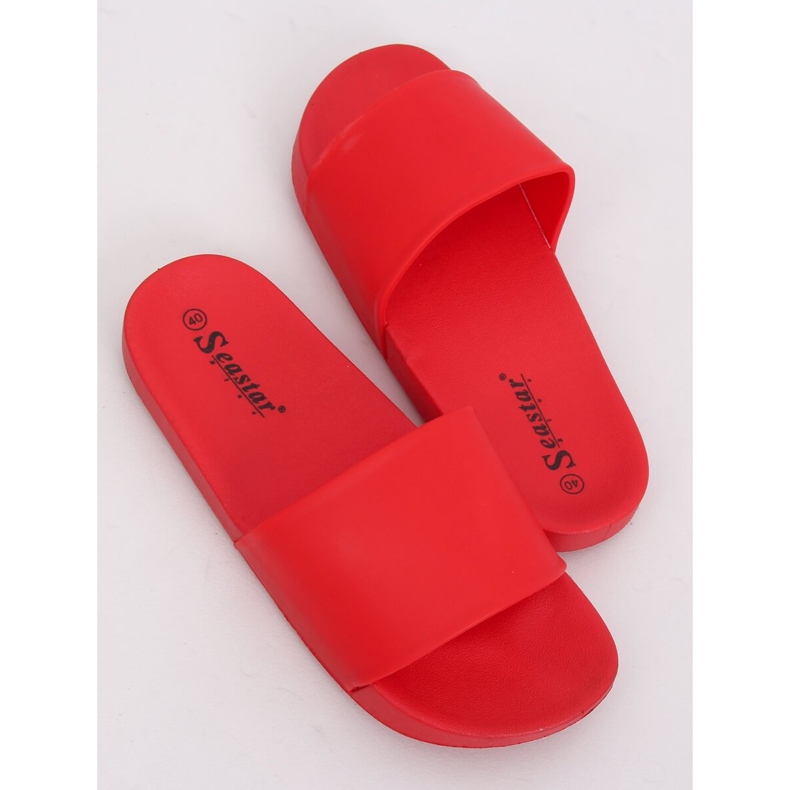 Red Women's red slippers CK79P Red 1