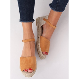 Espadrilles cut camel BB28P Camel brown 1