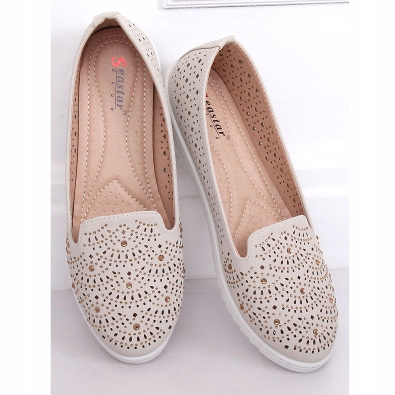 Beige openwork lords ZA05P Beige 1