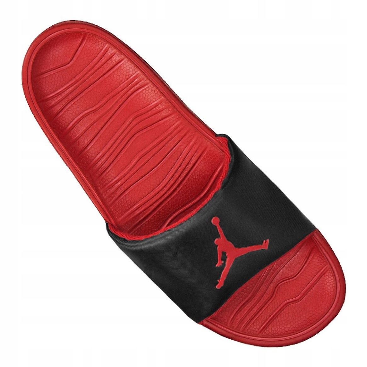 jordan red slippers