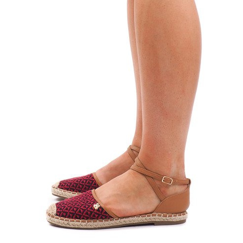 Espadrilles 452 Red sandals brown black 2