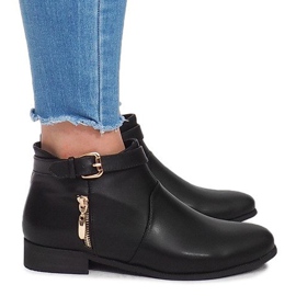 Boots With Zippers 288-89 Black 1