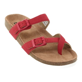 Profiled flip-flops Big Star 274638 red 1