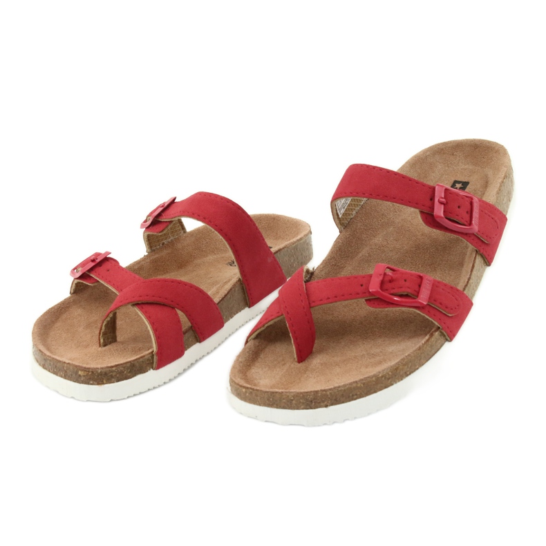 Profiled flip-flops Big Star 274638 red 3