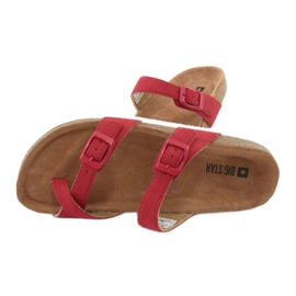 Profiled flip-flops Big Star 274638 red 4