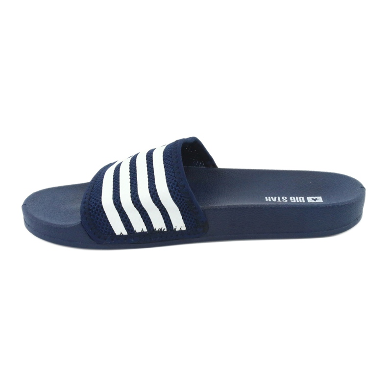 Big Star Navy-white profiled foam flops blue 2