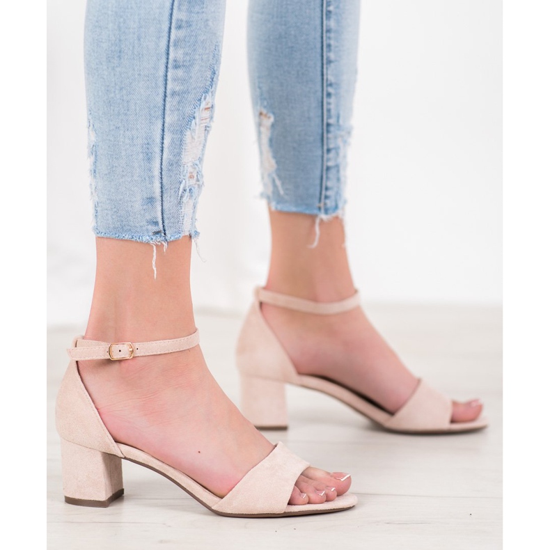 Seastar Comfortable high-heeled sandals brown 1