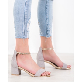 Seastar Sandals With A Gold Strap grey 1