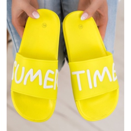 SHELOVET Rubber Slippers yellow 1