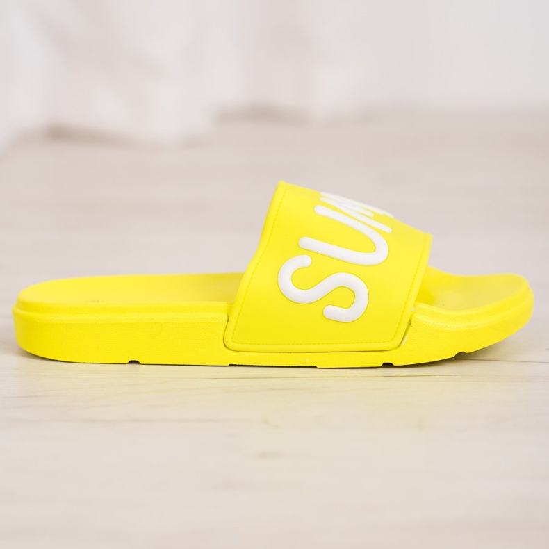 SHELOVET Rubber Slippers yellow 2