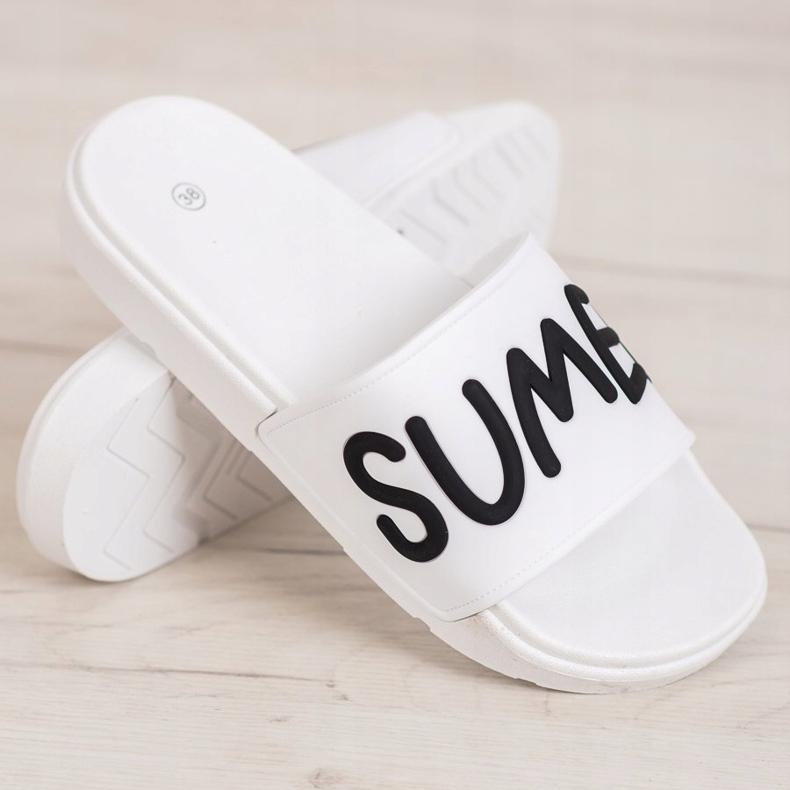 SHELOVET Rubber Slippers white 1