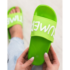 SHELOVET Rubber Slippers green 1