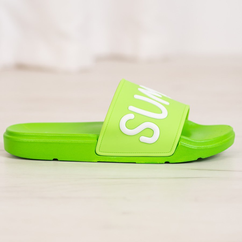 SHELOVET Rubber Slippers green 2