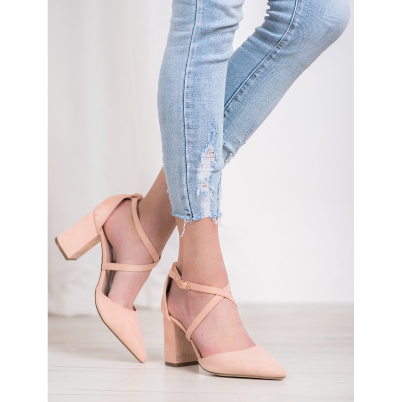 Diamantique Pumps On A Pillar multicolored pink 1