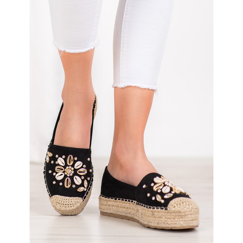Seastar Espadrilles With Ornaments black 1
