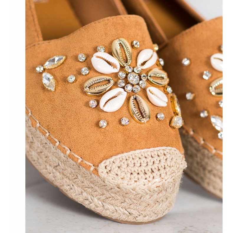 Seastar Espadrilles With Ornaments brown 2