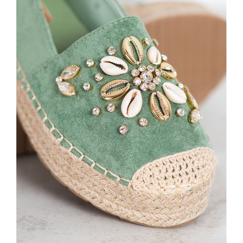 Seastar Espadrilles With Ornaments green 1