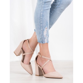 Seastar Beige suede pumps 1