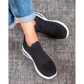 Diamantique Black Slip-On Shoes 1 Diamantique Black Slip-On Shoes 1