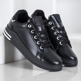 Diamantique Black Sport Shoes 2