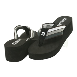 Big Star flip-flops on the wedge 274A300 black grey 3