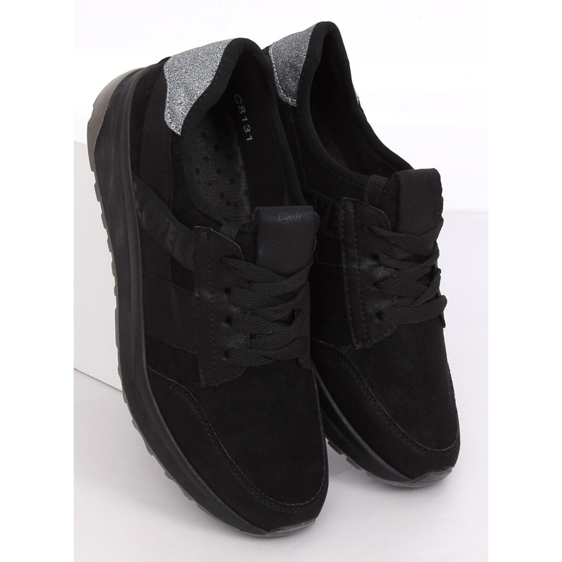Black sports shoes C8131 Negro 2