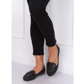 Black women's loafers A8636 Black 2
