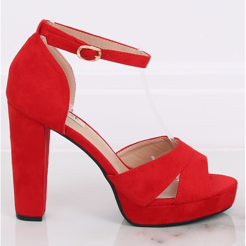 Red 9R12 Red platform sandals 1