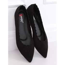 Black openwork ballerinas NK18P Black 2