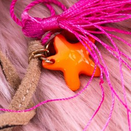 Lu Boo | Colorful Pompons Sandals Roman Gladiatorki multicolored 1