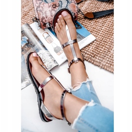 Lu Boo Black Mirror Sandals Roman Japanese Lento 2