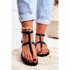 Lu Boo Sandals Romans, Japanese Lento Black 2