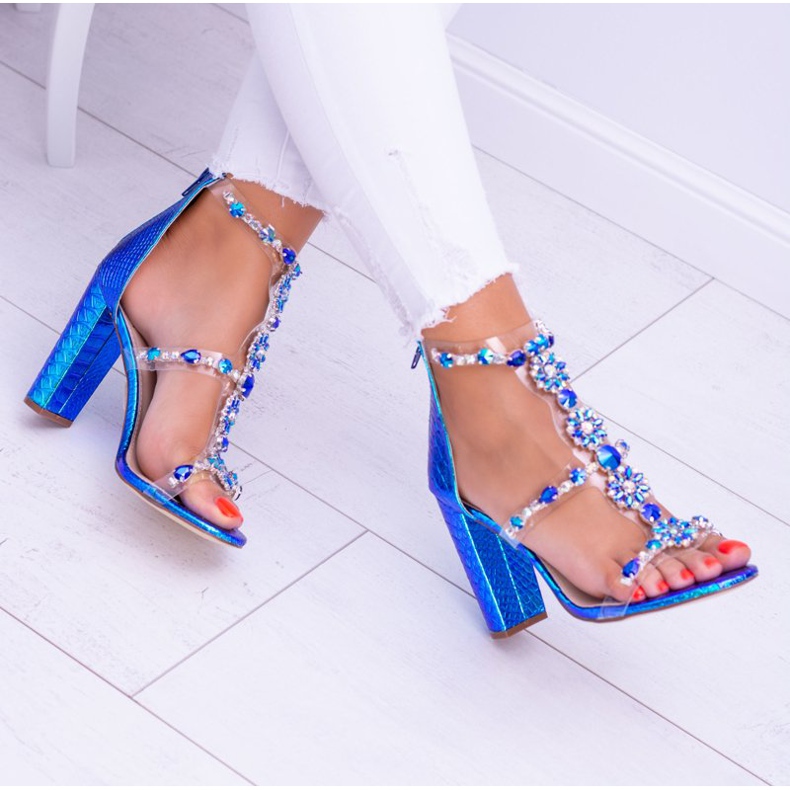 Lu Boo Gasoline Sandals Rhinestones Taylor multicolored 1