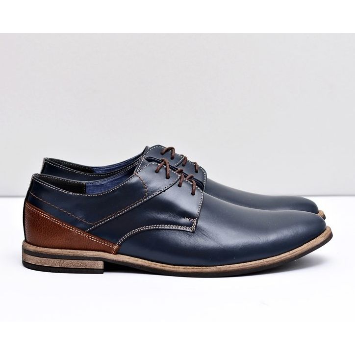 Bednarek Polish Shoes Men's Brogues Bednarek Elegant Leather Navy Blue Marcelo 2 Bednarek Polish Shoes Men's Brogues Bednarek Elegant Leather Navy Blue Marcelo 2
