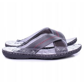 Iguana Black Light Leather Men's Slippers Okay 2