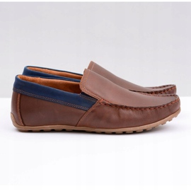 Neex | Brown Leather Men's Pardon Slip-On Loafers 2