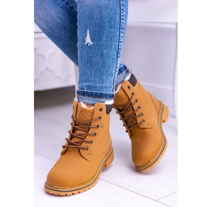 Women's Timber boots with fur from Smith's Polari brown 1