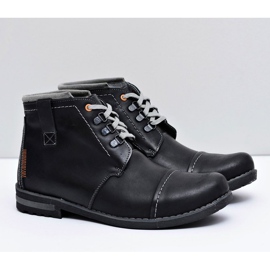 Gino Tuzzi Men's Leather Boots Black Genoto 1