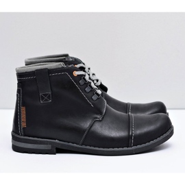 Gino Tuzzi Men's Leather Boots Black Genoto 2