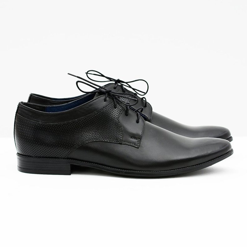Gejms Classic Men's Leather Formal Shoes Ercole black 1