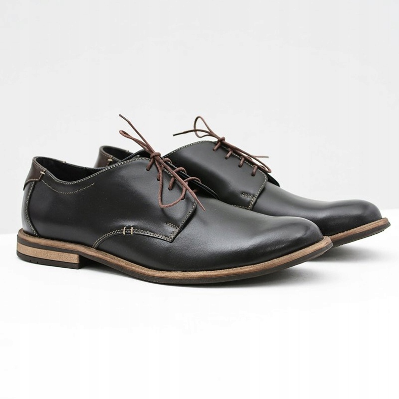 Bednarek Polish Shoes Elegant Men's Black Feliciano shoes 1 Bednarek Polish Shoes Elegant Men's Black Feliciano shoes 1