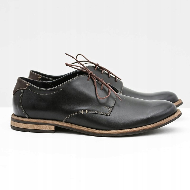 Bednarek Polish Shoes Elegant Men's Black Feliciano shoes 2 Bednarek Polish Shoes Elegant Men's Black Feliciano shoes 2