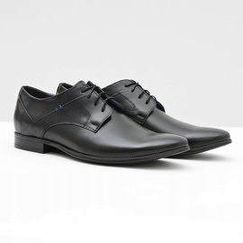 Gejms Elegant Black Gaspare Polish Leather shoes 1