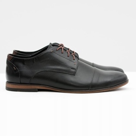 Gejms Men's Black Leather Livio Shoes 2