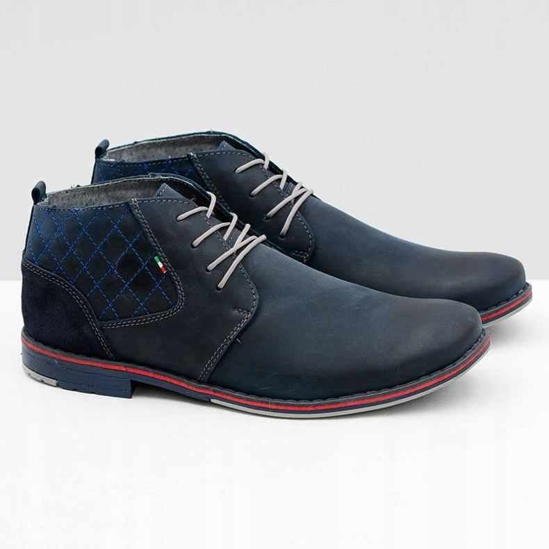 Gino Tuzzi Grenade Men's Leather Shoes Graziano navy blue 1