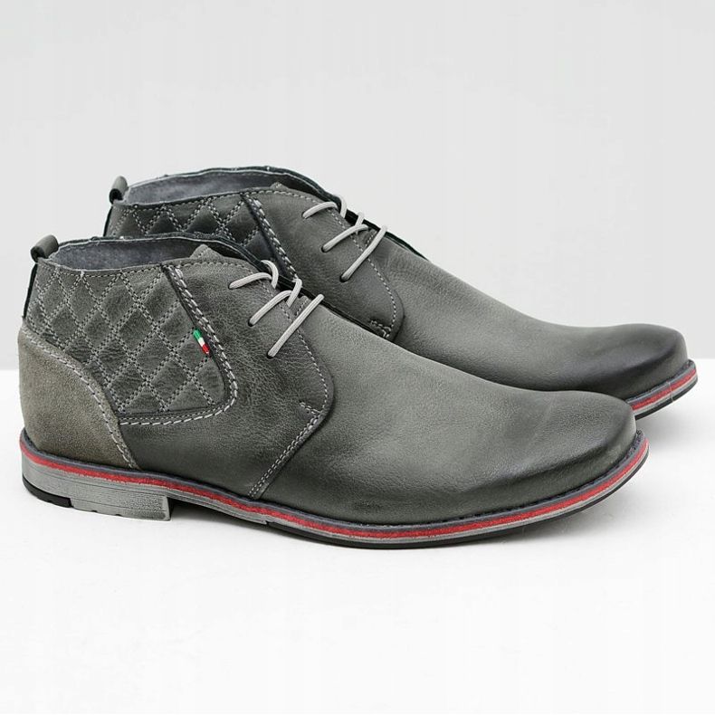 Gino Tuzzi Gray Men's Leather Shoes Graziano grey 1 Gino Tuzzi Gray Men's Leather Shoes Graziano grey 1