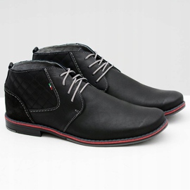 Gino Tuzzi Men's Black Leather Graziano Shoes 1