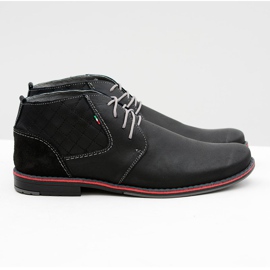 Gino Tuzzi Men's Black Leather Graziano Shoes 2