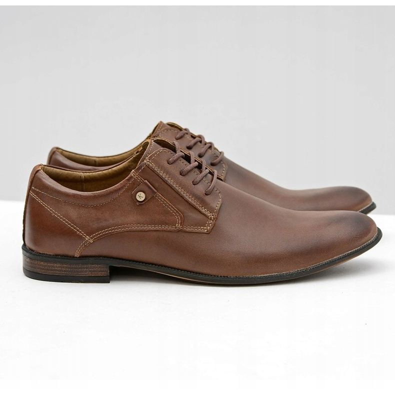 KOMODO Brown Leather Elegant Shoes from Massimiliano 2